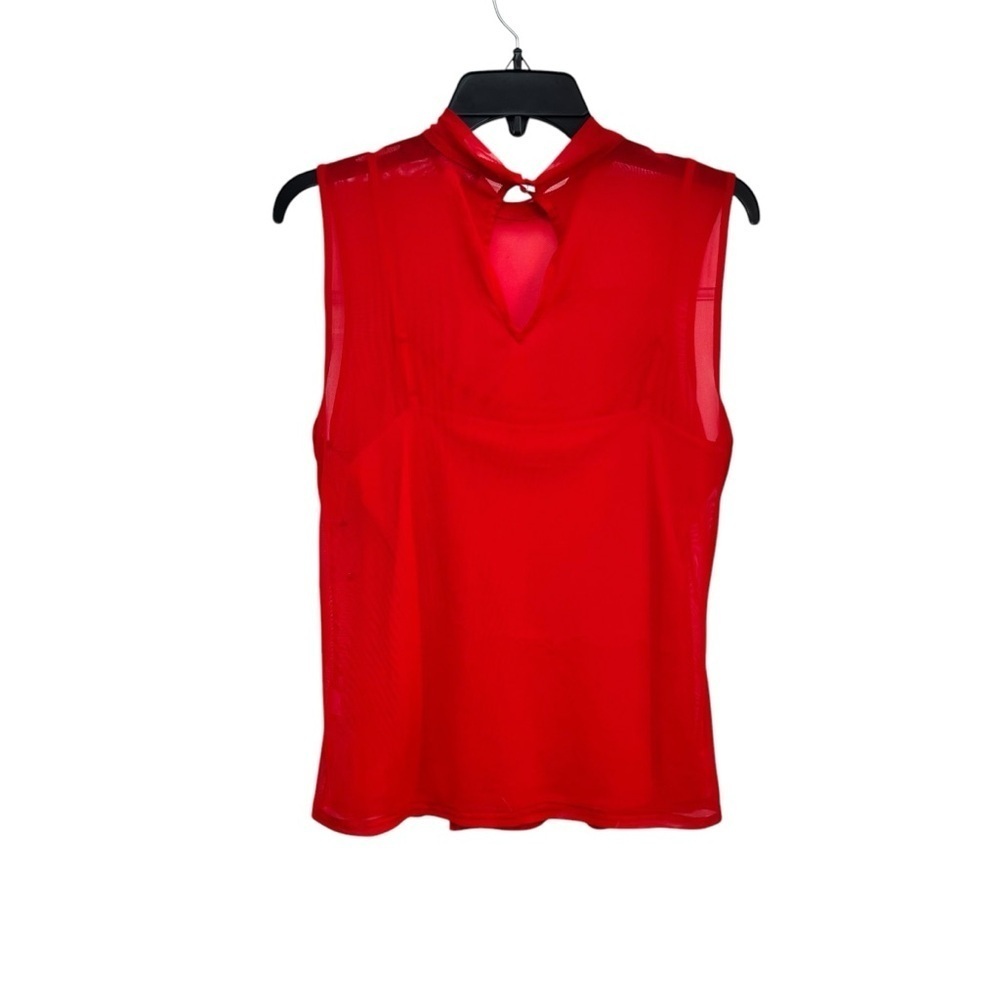 NWOT Vince Camuto Sleeveless Mock neck mesh top women’s size M - Picture 3 of 4